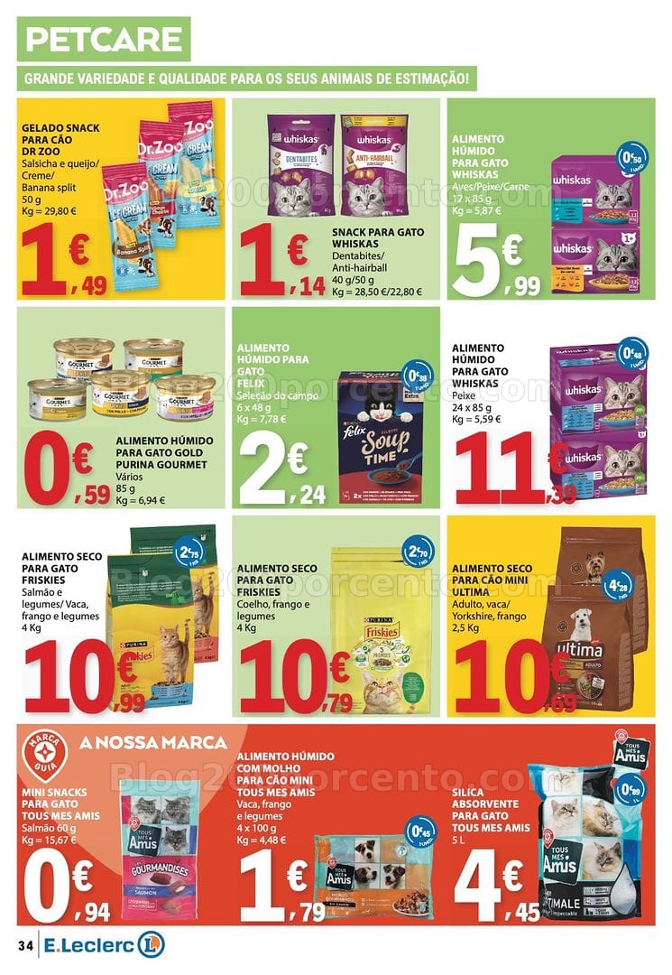 Antevisão Folheto E-LECLERC Promoções de 16 a 22 julho